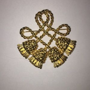 Scottish Thistle Lovers Knot Statement Brooch